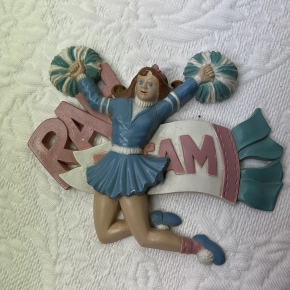 Burwood Plastic Wall Decor 1993 Cheerleaders Football School Sports Team #3264 - Picture 3 of 7